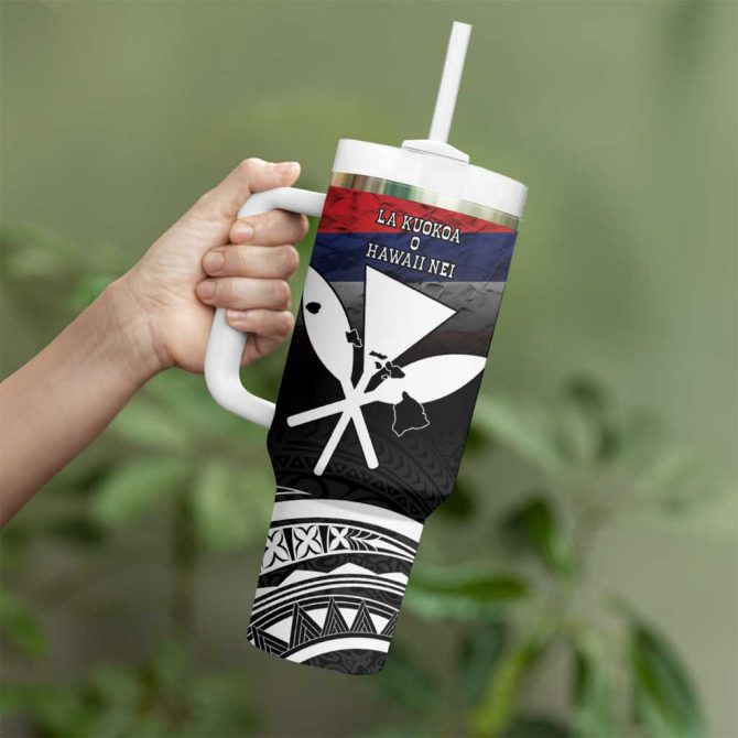 Hawaii Independence Day La Kuokoa Happy 28Th November Custom Stanley Quencher 40Oz Stainless Steel Tumbler With Handle - Image 3
