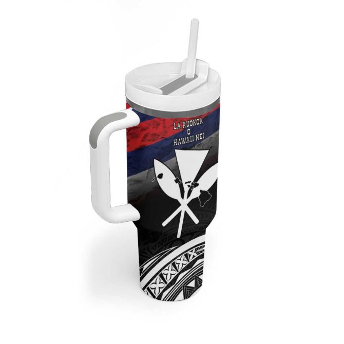 Hawaii Independence Day La Kuokoa Happy 28Th November Custom Stanley Quencher 40Oz Stainless Steel Tumbler With Handle - Image 2