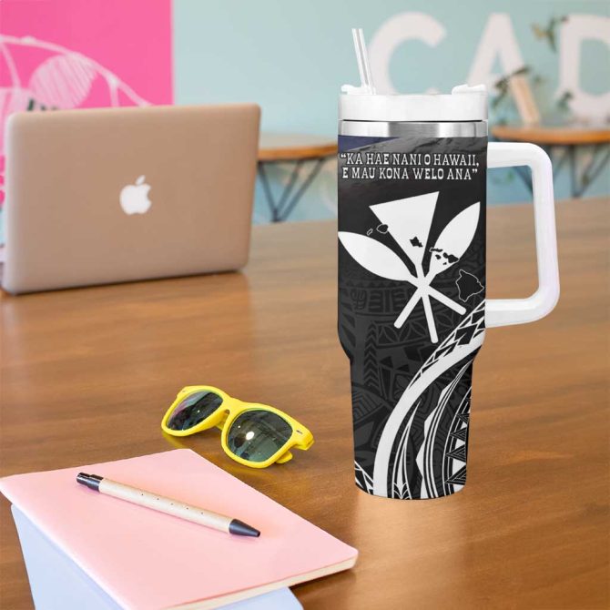 Hawaii Independence Day La Kuokoa Happy 28Th November Custom Stanley Quencher 40Oz Stainless Steel Tumbler With Handle - Image 5