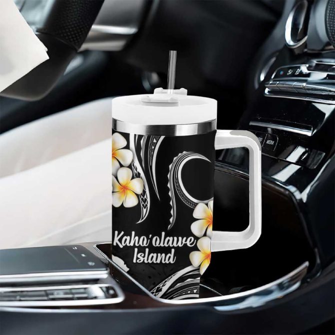 Hawaii Kahoolawe Islands Pacific Plumeria Custom Stanley Quencher 40Oz Stainless Steel Tumbler - Image 8