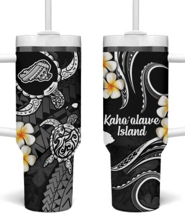 Hawaii Kahoolawe Islands Pacific Plumeria Custom Stanley Quencher 40Oz Stainless Steel Tumbler