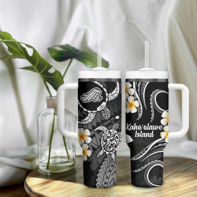 Hawaii Kahoolawe Islands Pacific Plumeria Custom Stanley Quencher 40Oz Stainless Steel Tumbler - Image 9