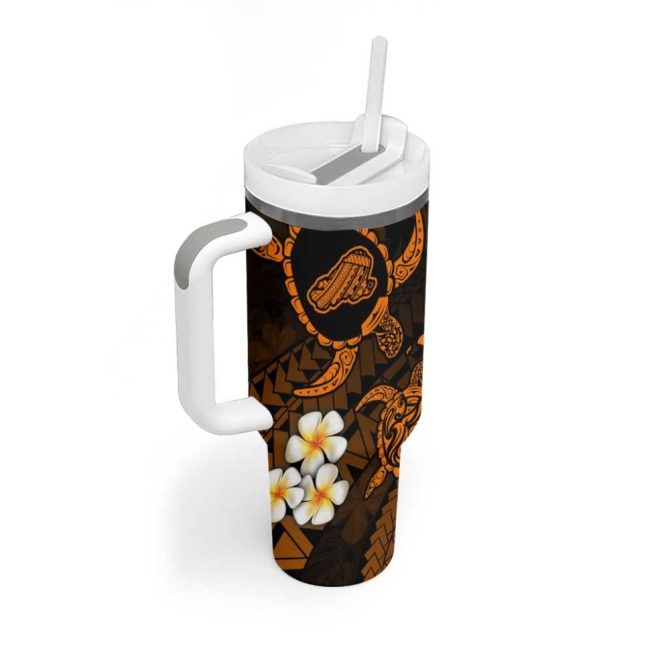 Hawaii Kahoolawe Islands Pacific Plumeria Custom Stanley Quencher 40Oz Stainless Steel Tumbler - Image 2