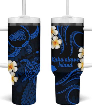 Hawaii Kahoolawe Islands Pacific Plumeria Custom Stanley Quencher 40Oz Stainless Steel Tumbler