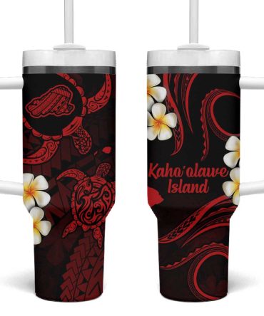Hawaii Kahoolawe Islands Pacific Plumeria Custom Stanley Quencher 40Oz Stainless Steel Tumbler