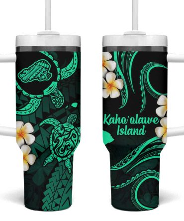 Hawaii Kahoolawe Islands Pacific Plumeria Custom Stanley Quencher 40Oz Stainless Steel Tumbler