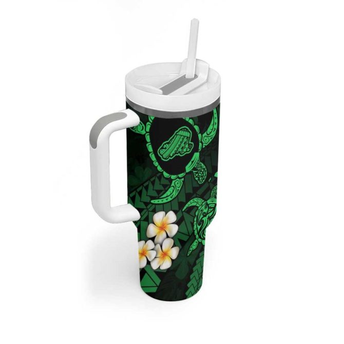 Hawaii Kahoolawe Islands Pacific Plumeria Custom Stanley Quencher 40Oz Stainless Steel Tumbler - Image 2