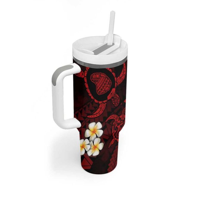 Hawaii Lanai Islands Pacific Plumeria Custom Stanley Quencher 40Oz Stainless Steel Tumbler - Image 2