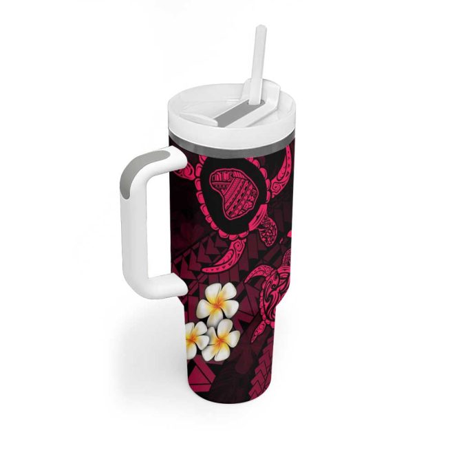 Hawaii Lanai Islands Pacific Plumeria Custom Stanley Quencher 40Oz Stainless Steel Tumbler - Image 2