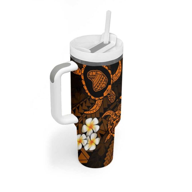 Hawaii Lanai Islands Pacific Plumeria Custom Stanley Quencher 40Oz Stainless Steel Tumbler - Image 2
