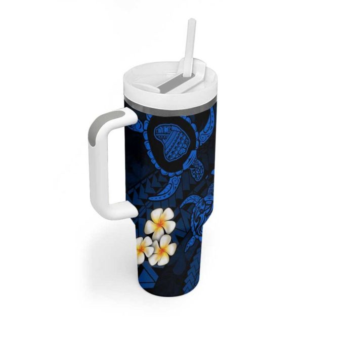 Hawaii Lanai Islands Pacific Plumeria Custom Stanley Quencher 40Oz Stainless Steel Tumbler - Image 2