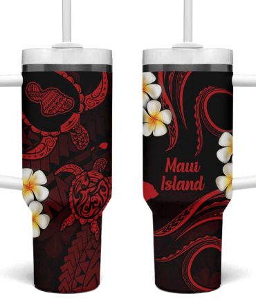 Hawaii Maui Islands Pacific Plumeria Custom Stanley Quencher 40Oz Stainless Steel Tumbler