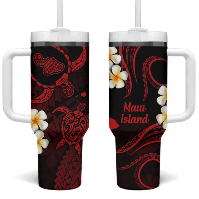 Hawaii Maui Islands Pacific Plumeria Custom Stanley Quencher 40Oz Stainless Steel Tumbler