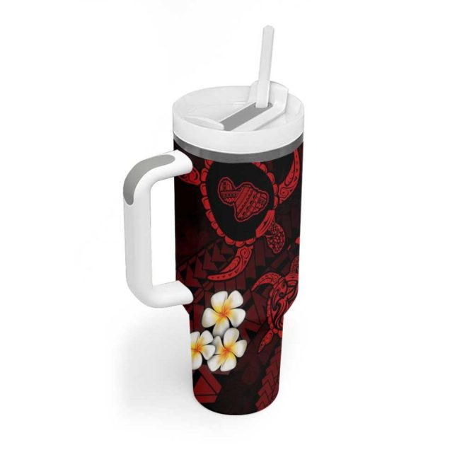 Hawaii Maui Islands Pacific Plumeria Custom Stanley Quencher 40Oz Stainless Steel Tumbler - Image 2