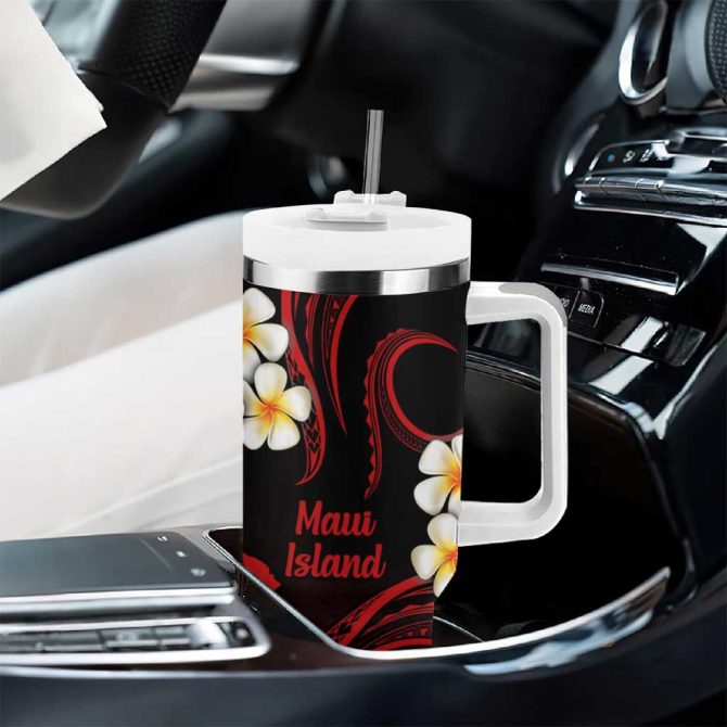 Hawaii Maui Islands Pacific Plumeria Custom Stanley Quencher 40Oz Stainless Steel Tumbler - Image 7