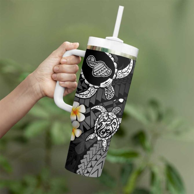 Hawaii Maui Islands Pacific Plumeria Custom Stanley Quencher 40Oz Stainless Steel Tumbler - Image 2
