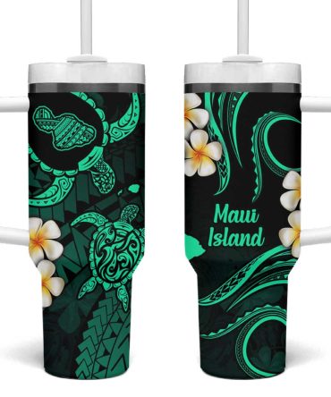 Hawaii Maui Islands Pacific Plumeria Custom Stanley Quencher 40Oz Stainless Steel Tumbler