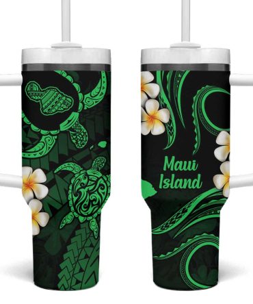 Hawaii Maui Islands Pacific Plumeria Custom Stanley Quencher 40Oz Stainless Steel Tumbler