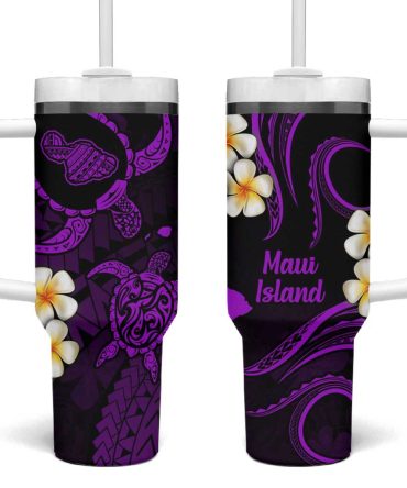 Hawaii Maui Islands Pacific Plumeria Custom Stanley Quencher 40Oz Stainless Steel Tumbler