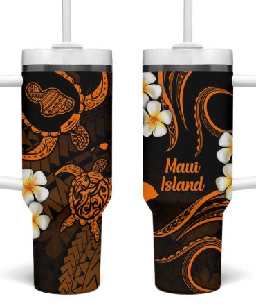 Hawaii Maui Islands Pacific Plumeria Custom Stanley Quencher 40Oz Stainless Steel Tumbler