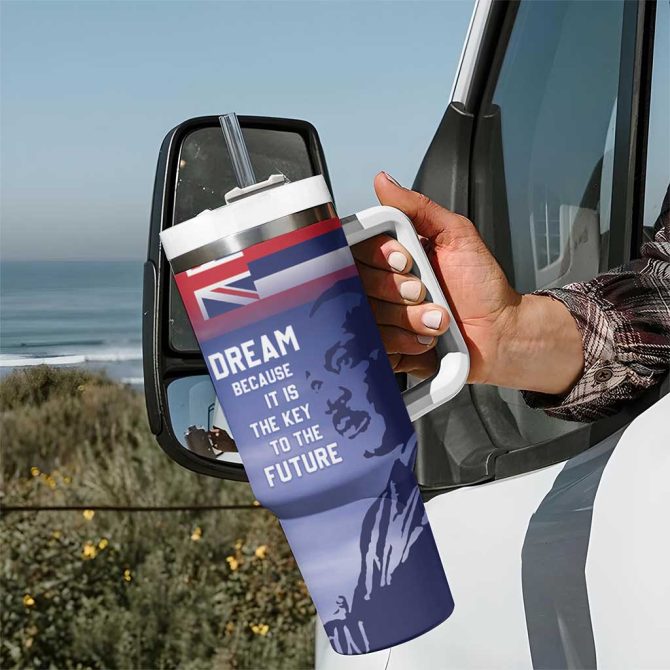 Hawaii Mlk Day Custom Stanley Quencher 40Oz Stainless Steel Tumbler With Handle - Image 7