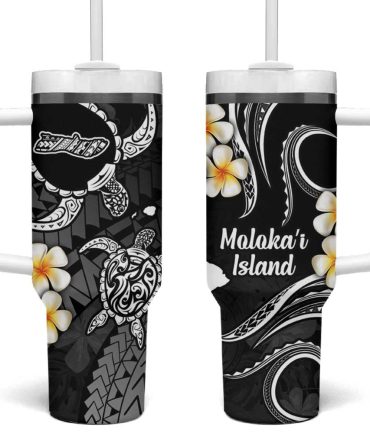 Hawaii Molokai Islands Pacific Plumeria Custom Stanley Quencher 40Oz Stainless Steel Tumbler