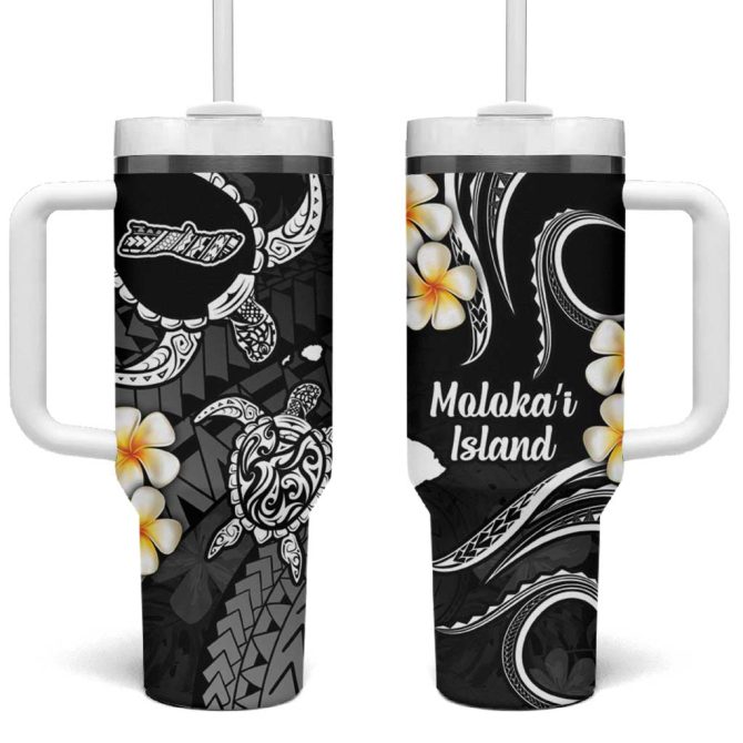 Hawaii Molokai Islands Pacific Plumeria Custom Stanley Quencher 40Oz Stainless Steel Tumbler