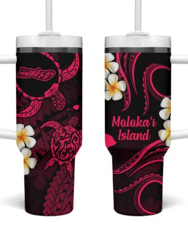 Hawaii Molokai Islands Pacific Plumeria Custom Stanley Quencher 40Oz Stainless Steel Tumbler