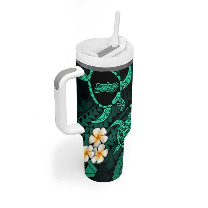Hawaii Molokai Islands Pacific Plumeria Custom Stanley Quencher 40Oz Stainless Steel Tumbler - Image 2