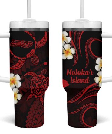Hawaii Molokai Islands Pacific Plumeria Custom Stanley Quencher 40Oz Stainless Steel Tumbler
