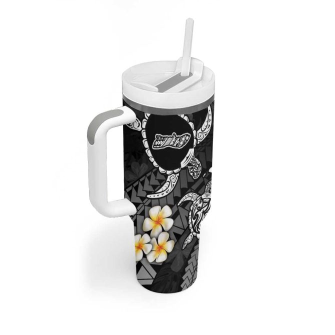 Hawaii Molokai Islands Pacific Plumeria Custom Stanley Quencher 40Oz Stainless Steel Tumbler - Image 2
