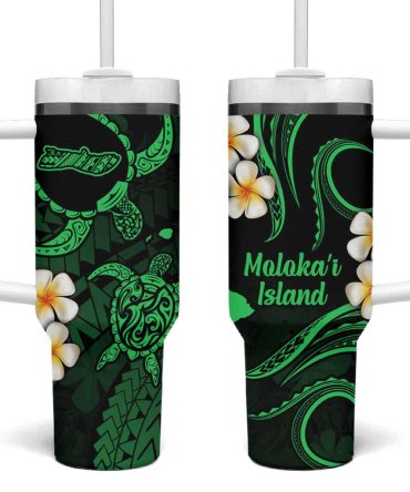 Hawaii Molokai Islands Pacific Plumeria Custom Stanley Quencher 40Oz Stainless Steel Tumbler