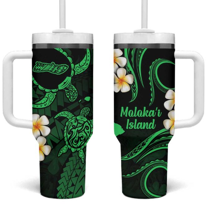 Hawaii Molokai Islands Pacific Plumeria Custom Stanley Quencher 40Oz Stainless Steel Tumbler