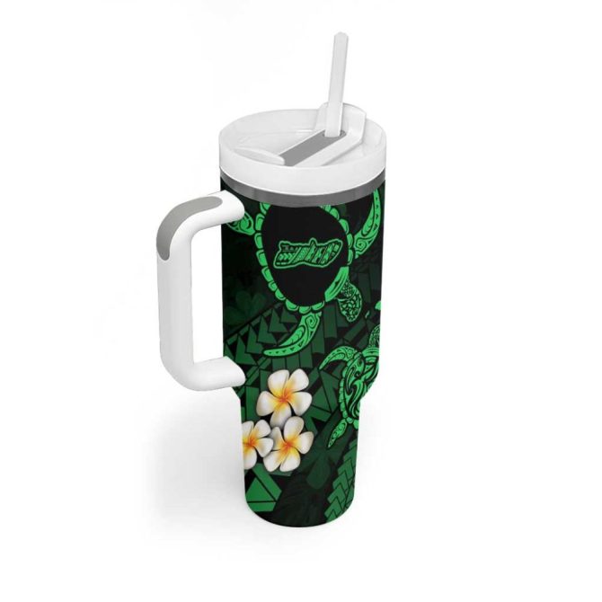 Hawaii Molokai Islands Pacific Plumeria Custom Stanley Quencher 40Oz Stainless Steel Tumbler - Image 2