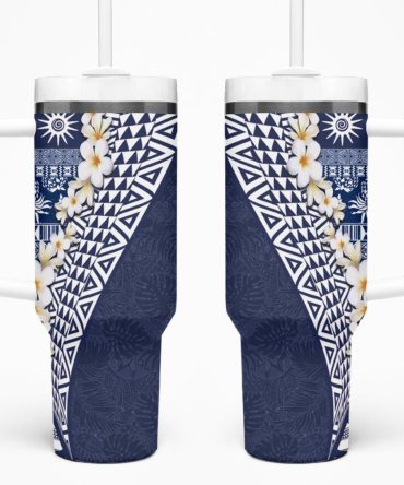 Hawaii Plumeria Flowers Custom Stanley Quencher 40Oz Stainless Steel Tumbler