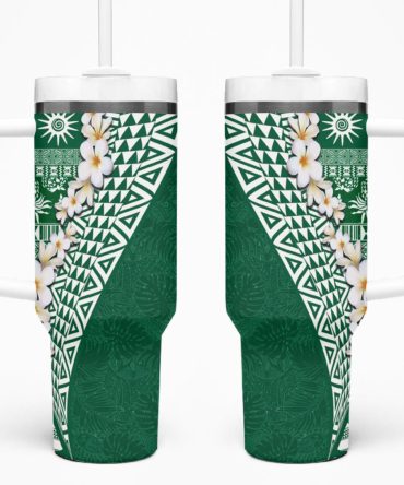 Hawaii Plumeria Flowers Custom Stanley Quencher 40Oz Stainless Steel Tumbler
