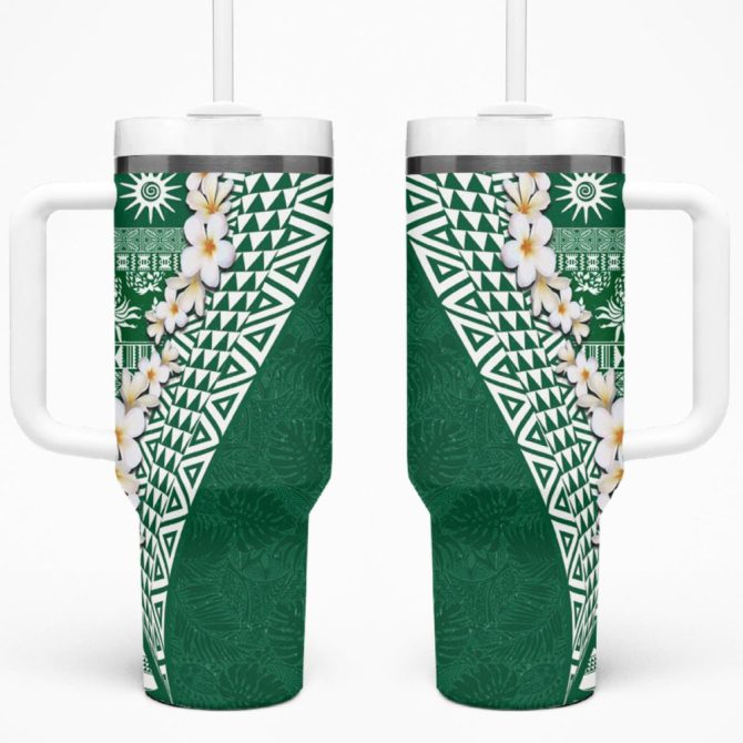 Hawaii Plumeria Flowers Custom Stanley Quencher 40Oz Stainless Steel Tumbler