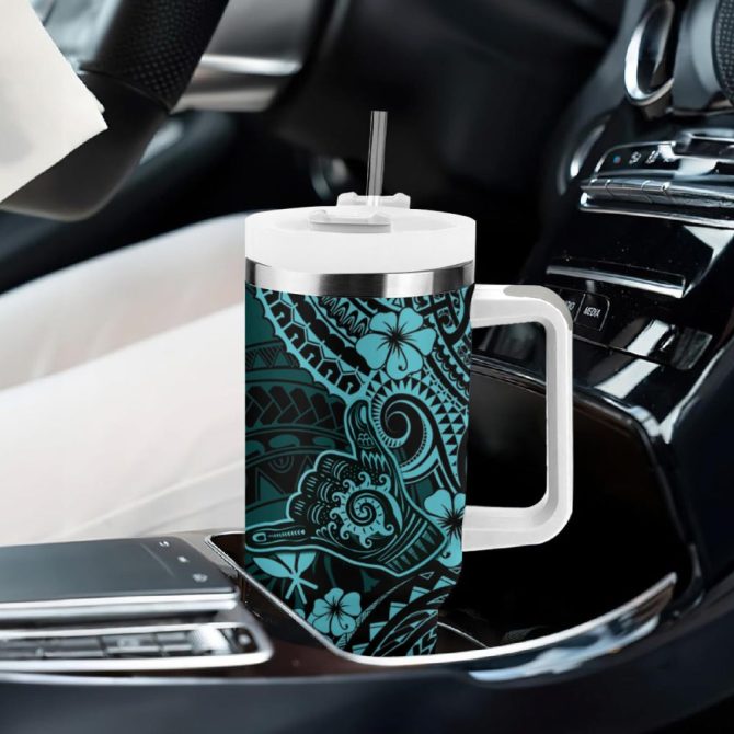 Hawaii Shaka Sign Custom Stanley Quencher 40Oz Stainless Steel Tumbler - Image 9