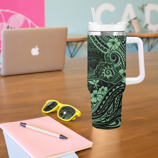 Hawaii Shaka Sign Custom Stanley Quencher 40Oz Stainless Steel Tumbler - Image 6