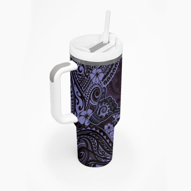 Hawaii Shaka Sign Custom Stanley Quencher 40Oz Stainless Steel Tumbler - Image 3