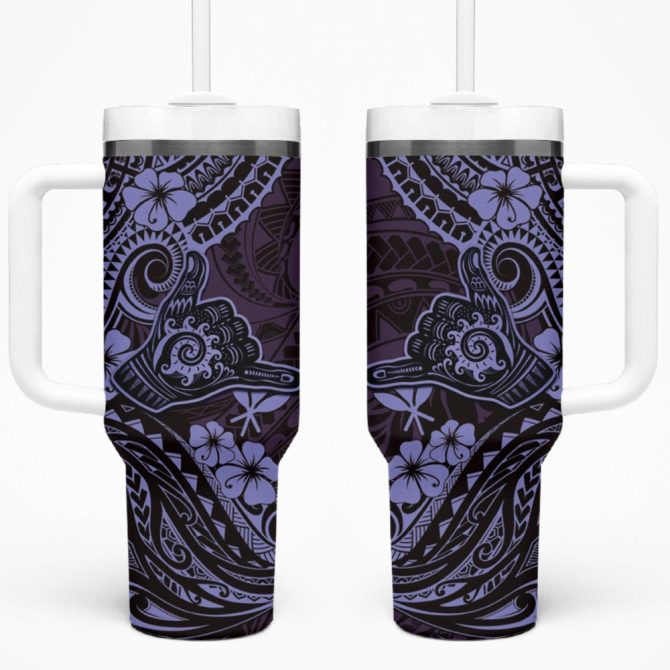 Hawaii Shaka Sign Custom Stanley Quencher 40Oz Stainless Steel Tumbler