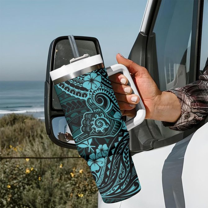 Hawaii Shaka Sign Custom Stanley Quencher 40Oz Stainless Steel Tumbler - Image 8