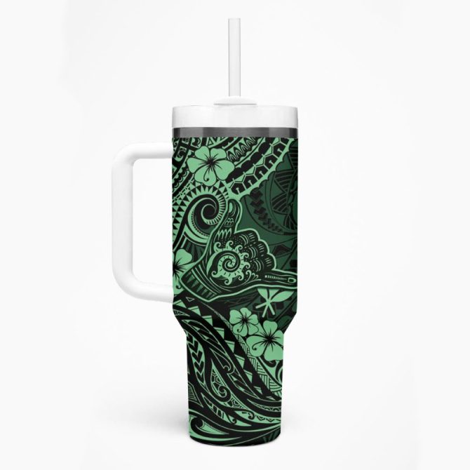 Hawaii Shaka Sign Custom Stanley Quencher 40Oz Stainless Steel Tumbler - Image 2