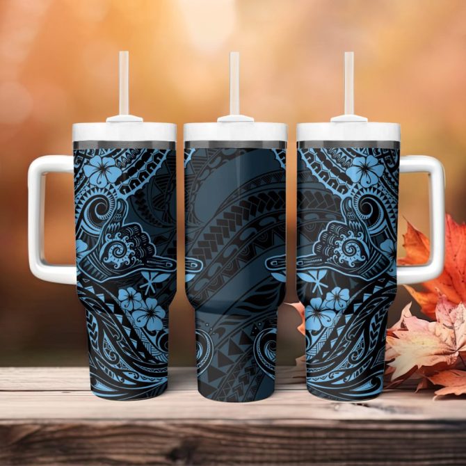 Hawaii Shaka Sign Custom Stanley Quencher 40Oz Stainless Steel Tumbler - Image 5