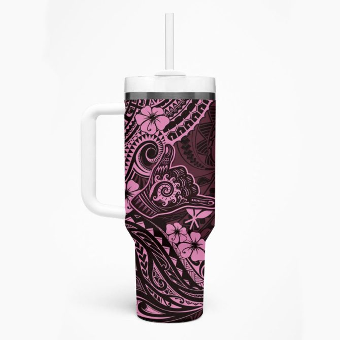 Hawaii Shaka Sign Custom Stanley Quencher 40Oz Stainless Steel Tumbler - Image 2