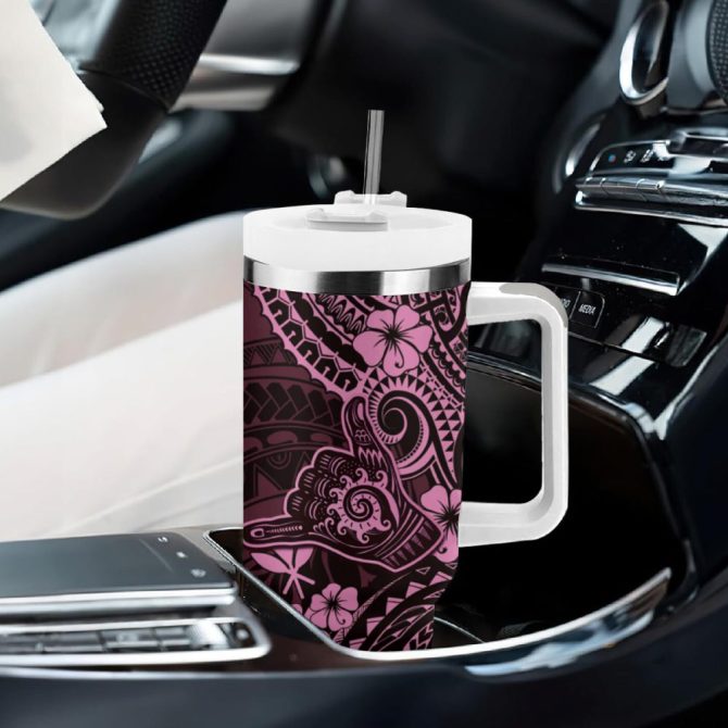 Hawaii Shaka Sign Custom Stanley Quencher 40Oz Stainless Steel Tumbler - Image 9