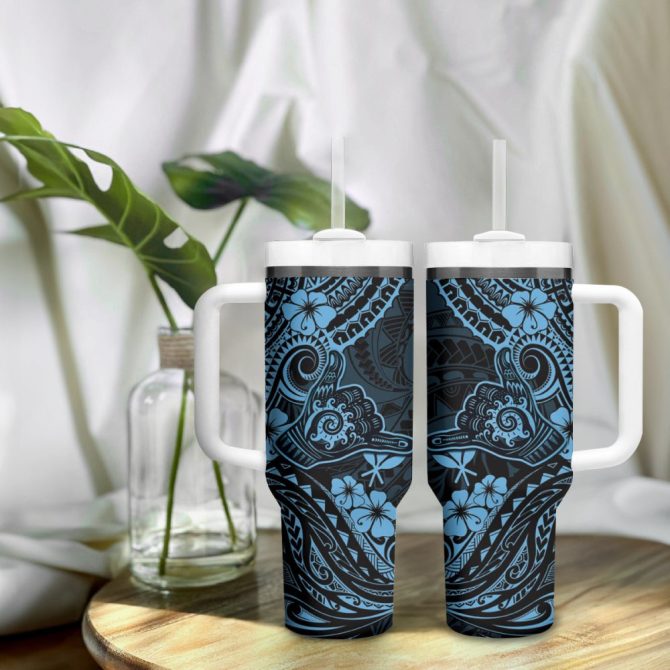 Hawaii Shaka Sign Custom Stanley Quencher 40Oz Stainless Steel Tumbler - Image 10