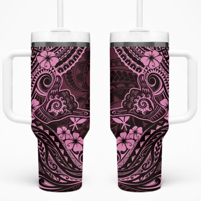 Hawaii Shaka Sign Custom Stanley Quencher 40Oz Stainless Steel Tumbler
