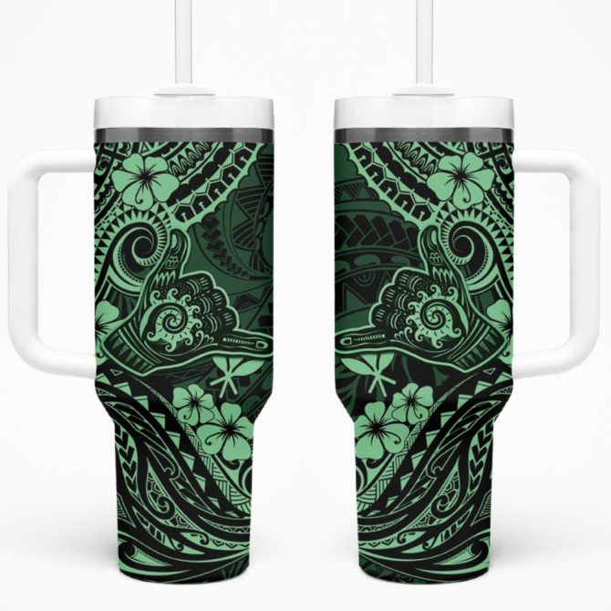 Hawaii Shaka Sign Custom Stanley Quencher 40Oz Stainless Steel Tumbler