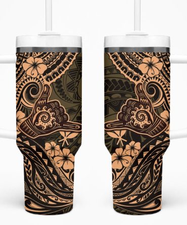 Hawaii Shaka Sign Custom Stanley Quencher 40Oz Stainless Steel Tumbler